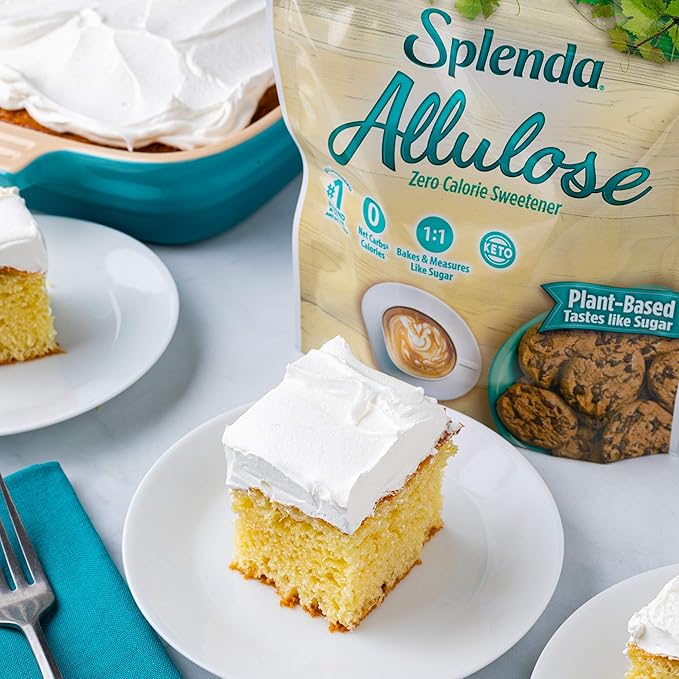 SPLENDA Allulose Plant Based Zero Calorie Sweetener For Baking &amp Beverages 3 Pound Resealable Pouch