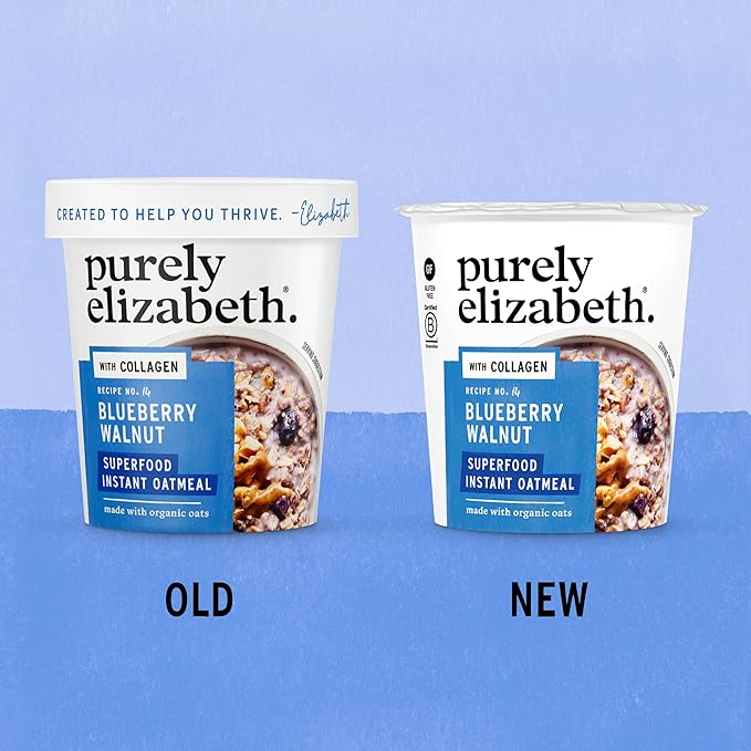 Purely Elizabeth Gluten-Free Collagen Oats Cup Blueberry Walnut (12 Ct.)