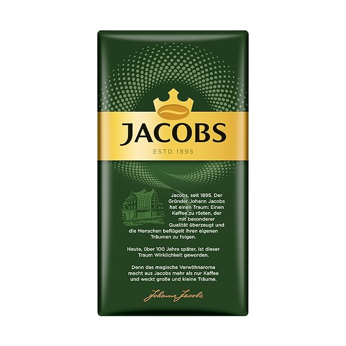 Jacobs Kronung Ground Coffee 500 Gram / 17.6 Ounce (Pack of 6)