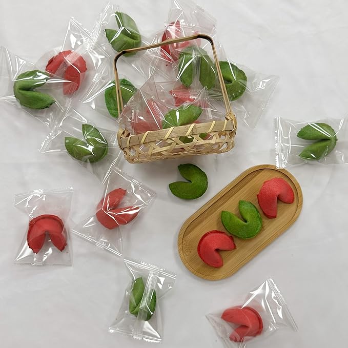 4E's Novelty Christmas Fortune Cookies Bulk 50 Individually Wrapped Funny Fortune Cookies with Holiday Sayings for Kids &amp Adults Perfect Christmas Candy Snacks Party Favors &amp Treats