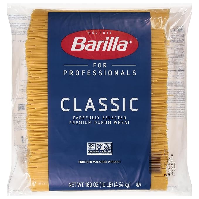 Barilla 20 lb. Thin Spaghetti Pasta 20 Pound