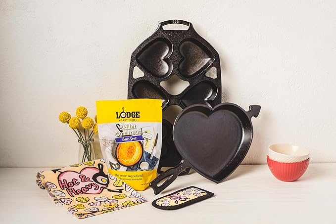 Lodge Cast Iron Skillet Cornbread - Pair with Cast Iron Skillet Wedge Pan Cornstick Pan or Muffin Pan Quality Ingredients (8 Pack) - Sweet Spot