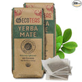 ECOTEAS Premium Organic Yerba Mate Tea Bags – Natural Energy &amp Detox Herbal Tea – Coffee Alternative - Kosher Non-GMO Gluten-Free - 100 Unsmoked Bulk Bags 8.8 oz (Pack of 2)