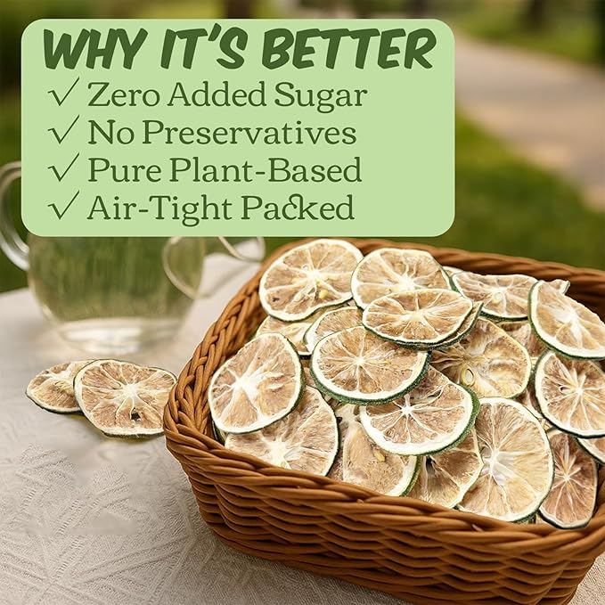 Dehydrated Lime Slices 16 oz / 1 lb / 454g Bulk - Cocktail Garnish Baking Cooking Tea Crafts | All-Natural Dried Fruit for Drinks Potpourri &amp Decor