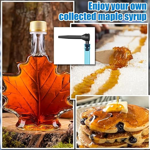 20 Set Maple Syrup Tapping Kit - Maple Tree Taps and 3ft Food Grade Tubing Drop Lines Extractors Syrup Spile Sugaring Starter Supplies