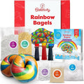 Baketivity Rainbow Bagel Kids Baking Kit - Baking Kits for Kids with Premeasured Ingredients Step-By-Step Instructions Video Guide and STEM Lessons - Cooking for Ages 6-12+