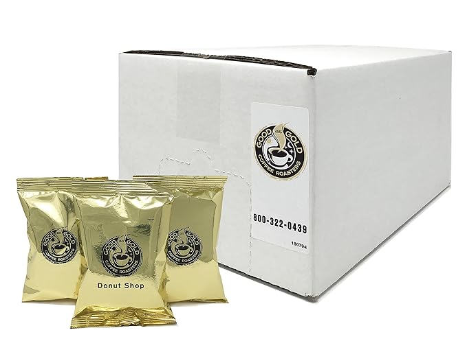 Donut Shop Coffee Pouches Good As Gold Coffee (40/2.0oz Pre measured coffee packets) Premium 100% Arabica Medium Roast Blend