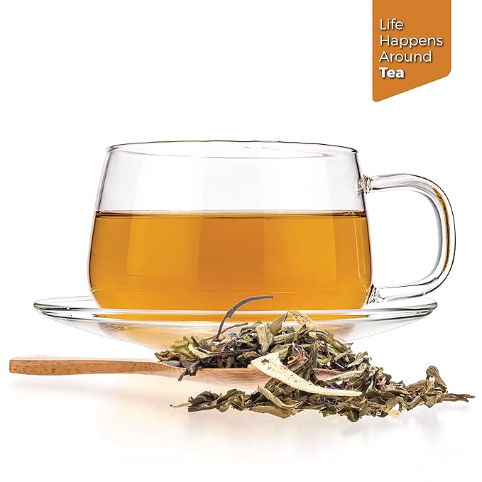 Tealyra - White Coconut Cream - Premium White Tea with Coconut Chips Blend - Loose Leaf Tea - High in Antioxidants - Caffeine Level Low - All Natural Ingredients - 100g (3.5-ounce)