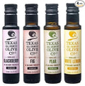 Balsamic Vinegar Combo Gift Set 4 Pack (100ml Each): Blackberry Fig Pear White Lemon