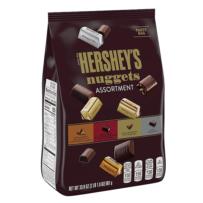 Hershey's Nuggets Chocolate Candy Assortment 33.9 Ounce Bulk Candy