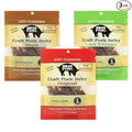 Big Fork Craft Pork Jerky Variety Pack – 3 Flavors to Try (Original Maple Spicy 3-Pepper) | Bacon-Inspired Small-Batch Jerky | 100% Berkshire Pork | Keto Paleo Gluten-Free | 3 Bags (2.25 oz Each)