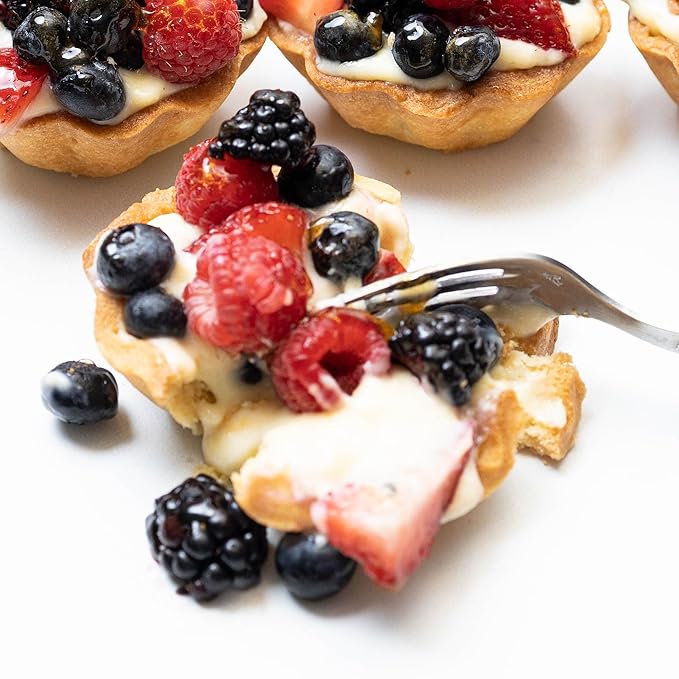 Crumble Crate - Mini Fruit Tarts with Vanilla Pastry Cream DIY Baking Set/Kit. All pre-measured ingredients and essential baking tools Gift Idea Baking Gift Sets
