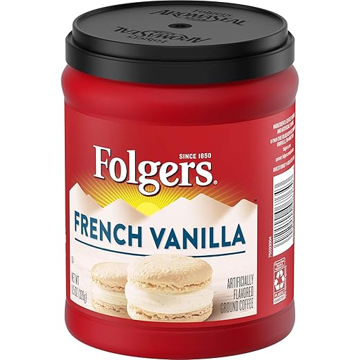 Folgers French Vanilla Flavored Ground Coffee 11.5 Ounces