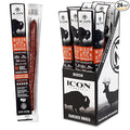 ICON Meats Bison and Pork Snack Sticks Original Flavor 24 Pack of High Protein Snacks Sugar Free Natural Jerky Meat Sticks Gluten Free USDA Inspected Made in USA Gifts for Him