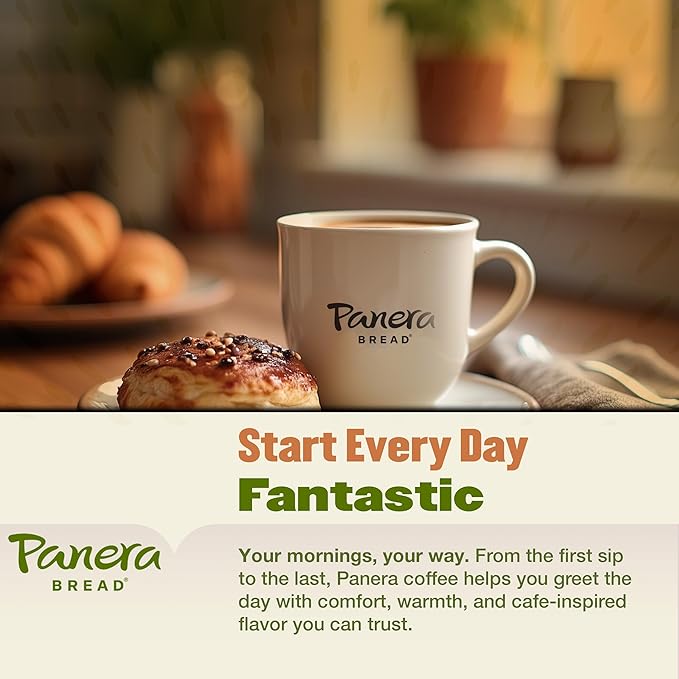 Panera Light Roast Ground Coffee 100% Arabica Sustainably Sourced – Smooth Bright &amp Balanced Flavor – Clean Label No Artificial Ingredients – Kosher Gluten-Free 12oz Bag Pack of 6 (72oz Total