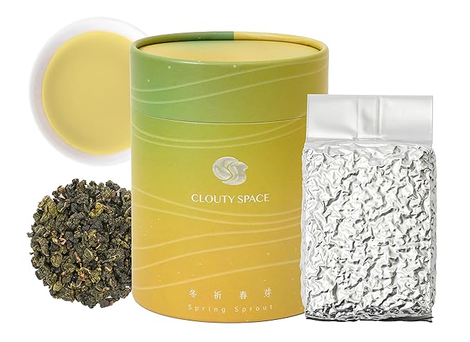 Clouty Space Four Season Oolong Tea Farm Direct Ginger Floral Aftertaste Spring Sprout Loose Leaf 5.3 Oz Paper Tube