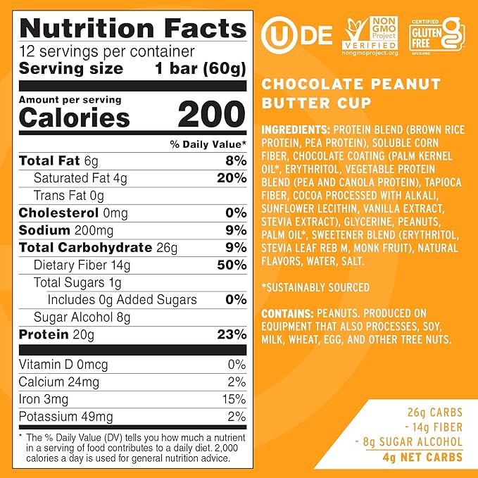 Generic No C.ow Bar - Bar Chocolate Peanut Butter Cup - 2.12 oz (Pack of 12)