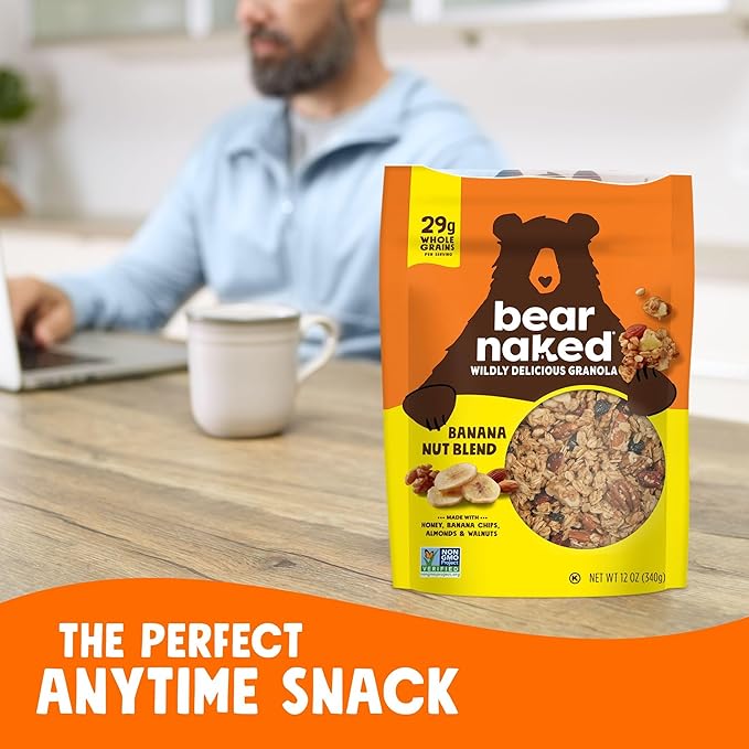 Bear Naked Granola Banana Nut Vegetarian and Non-GMO Project Verified 4.5lb Case (6 Count)