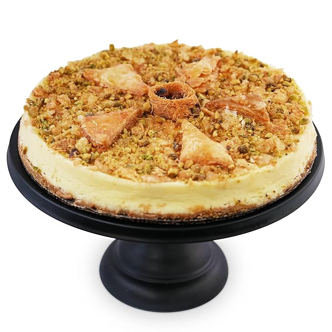ANDY ANAND CHOCOLATIER Luxurious Baklava Cheesecake: Turkish Honey &amp California Cream Fusion - Gourmet 9-inch Dessert Delight 2.8 lbs