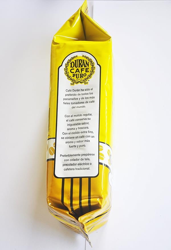 Panama Coffee Cafe Duran Cafe De Altura Molido Regular 1 Pound Freshly Imported Coffee From the Highlands of Chiriqui (Boquete) 2-Pack.