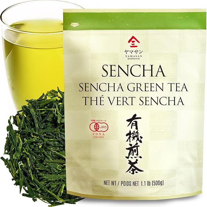 Green Tea Loose Leaf Sencha Bulk JAS Certified Organic Japan 500g Bag【CHAGANJU】