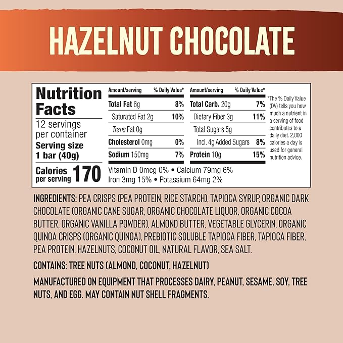 Mezcla Puff Crispy Protein Bars Gluten Free &amp Vegan Protein Bars 10g Protein Granola &amp Breakfast Bars Healthy Snacks for Adults Matcha Vanilla (12 Pack) and Hazelnut Chocolate (12 Pack) B