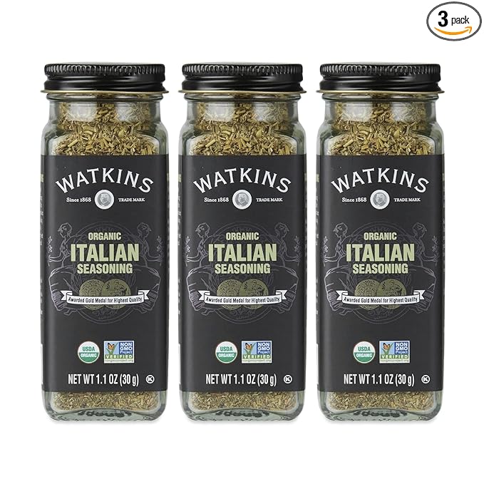 Watkins Organic Italian Seasoning 1.1 Ounce 3 Count
