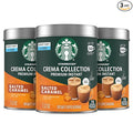 Starbucks Crema Collection Premium Instant Salted Caramel Flavored Instant Coffee 100% Arabica Beans 3 Tins (7.12 Oz Each)