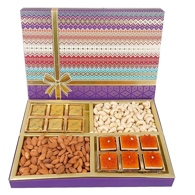 Jaiccha Ghasitaram Dryfruits Hamper-Fruit n Nut Dryfruit Box with Mango and Mewa Bites 700 gms |Gift for DiwaliHoliRakhiValentineChristmasBirthdayAnniversaryHerHim|