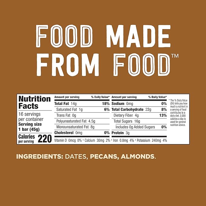 LÄRABAR Pecan Pie (16 Ct) and Cashew Cookie (16 Ct) Gluten Free Vegan Fruit &amp Nut Bars