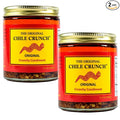 CHILE CRUNCH - Original Spicy Crunchy Condiment - All Natural Roasted Chili Peppers Garlic &amp Onion Crisp Sauce - Vegan Gluten-Free No Preservatives - Homemade Authentic Mexican Recipe 5.5oz (2