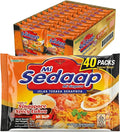 Singaporean Spicy Laksa Noodles (Pack of 40) — Creamy Coconut &amp Spicy Chili Instant Noodles — Mi Sedaap Halal Certified