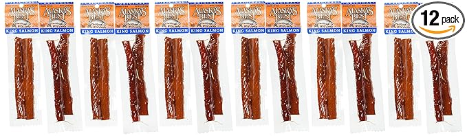 Wild Salmon Jerky 1.13 oz. Stick - Original (12 Sticks)