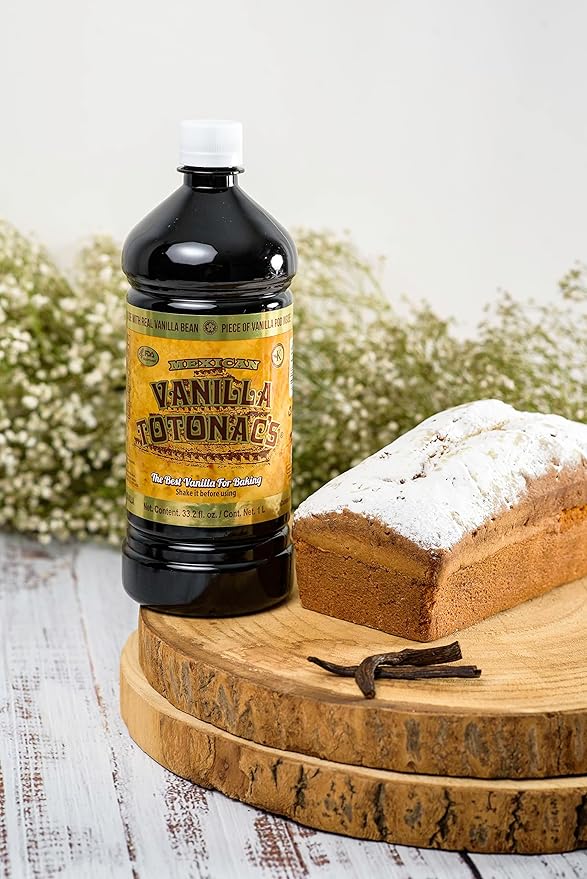 Mexican Vanilla Totonac’s Bottle - Pure Imported Vanilla Extract (Dark: 1 Liter / 33.2 Fl Oz (Pack of 1))