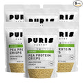PURIS Organic Pea Protein Crisps Certified Organic Pea Protein Isolate Keto Protein Crunch Made 100% in The USA Non-GMO Gluten Free No Sugar No Soy 18g Protein 7g Carbs Unflavored (1 lb (6-P