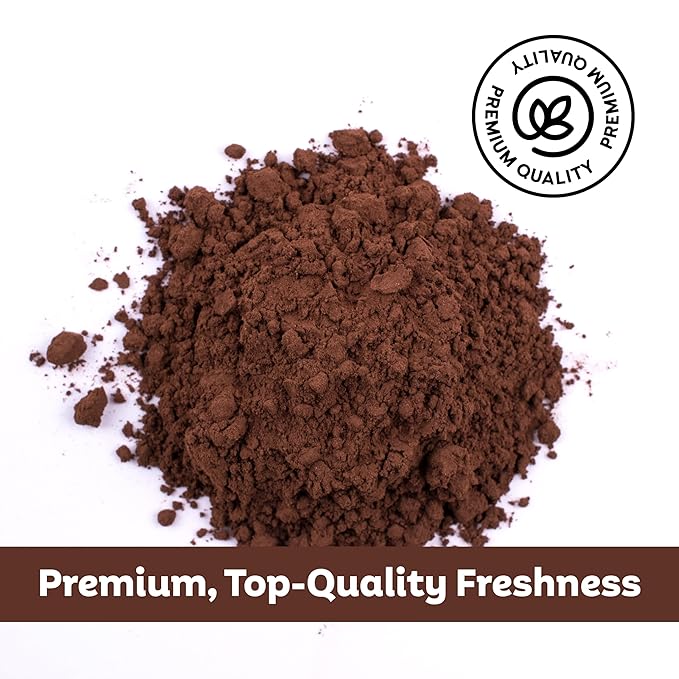 Roots Circle Unsweetened Cocoa Powder | Rich Dark Chocolate Flavor Perfect for Baking Smoothies and Hot Cocoa | Premium Quality Easy Mixing Gluten-Free Kosher | Bulk 2 Pack of 14oz
