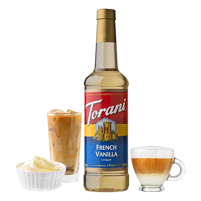 Torani Syrup French Vanilla 25.4 Ounces (Pack of 4)