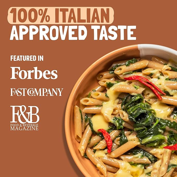 Felicia Gluten Free Pasta Oat Penne Organic Whole Grain Noodles Made With 51% Whole Oat and Brown Rice Natural Fiber Ingredients Designed in Italy Plant Based Non GMO 12 Oz 6 Boxes