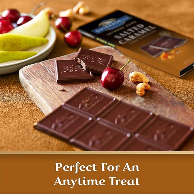GHIRARDELLI Salted Caramel Intense Dark Bar 3.5 Oz Bar (Pack of 12)