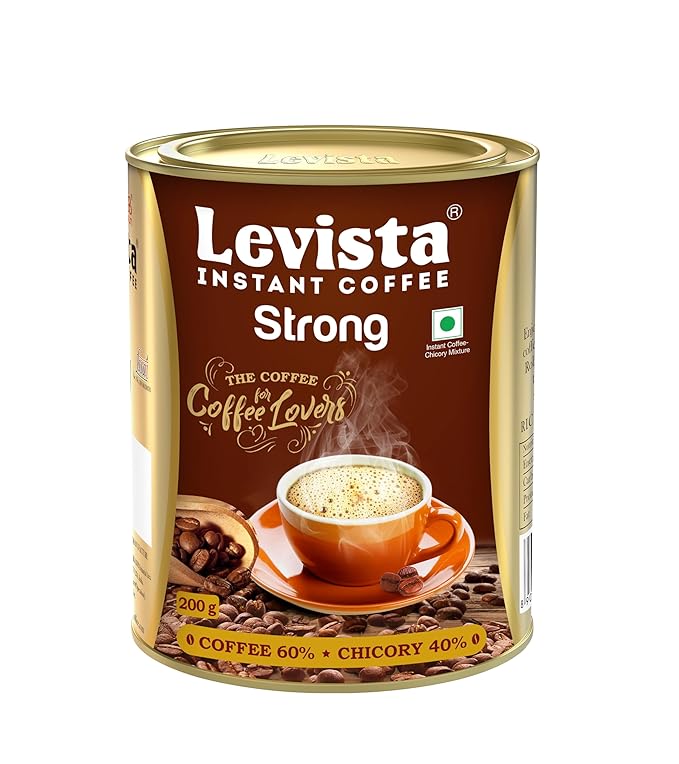 Levista Strong Instant Coffee 200 gm Can