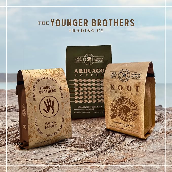 The Younger Brothers Trading Co. – Arhuaco Indigenous Wild-Grown Coffee Medium Roast Whole Bean 12 oz