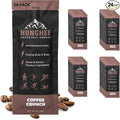 Hunghee Ancestral Energy Coffee Crunch Pack | Organic Grass-Fed Ghee &amp Raw Honey Blend | Animal-Based Energy Boost for Athletes | Hiking Cycling Running Backpacking | Healthy Snack (Pack of 24)