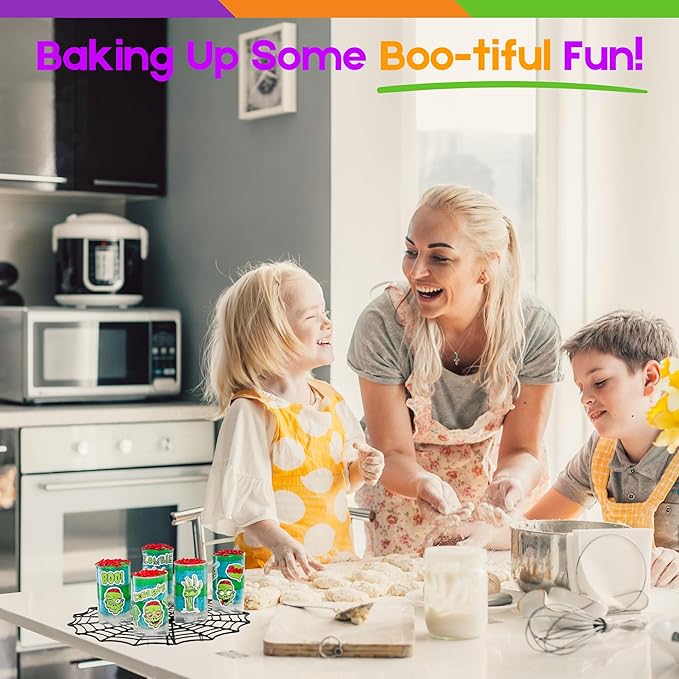 Zombie Push-Up Pops Baking Kit for Kids Halloween Baking Kit with Pre-Measured Ingredients Zombie Decorations &amp Step-by-Step Guide DIY Cake &amp Pudding Push-Up Pops Kit Fun Family Activity Party