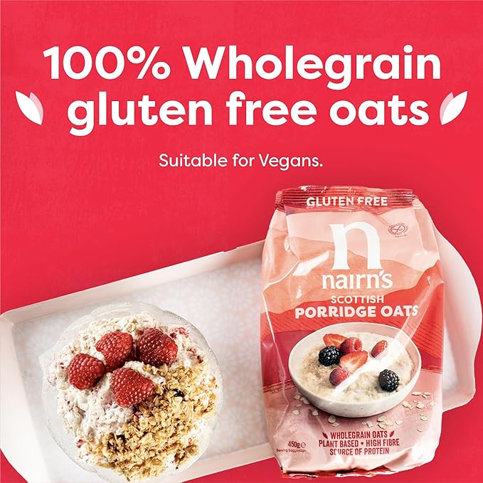Nairn's Gluten Free Porridge Oats (450g) - Pack of 6
