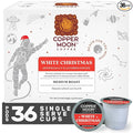 Copper Moon White Christmas Medium Roast Single Serve Coffee Pods for Keurig K Cup Brewers 36 Count