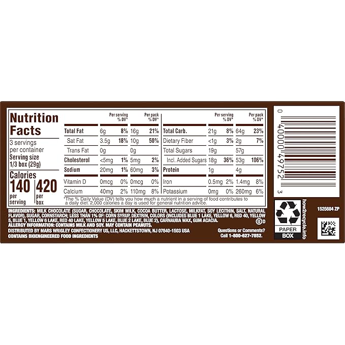 M&ampM's Candies 3-oz. Theater Box - Case of 12 (Milk Chocolate M&ampM's)