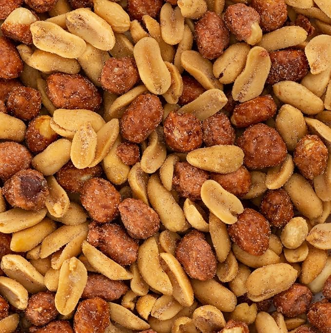 Belmont Peanuts Gourmet Brown Sugar &amp Spice Flavored Virginia Peanuts Mixer 18 oz (1 Pack) – Simple Ingredients No Preservatives Hand Seasoned Snack