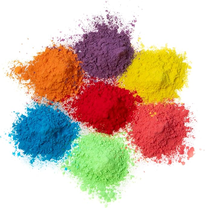 Kulture Khazana All Natural Washable Biodegradable Holi Non-Toxic Color Powder 100gm Pack of 50 Perfect for Color Play