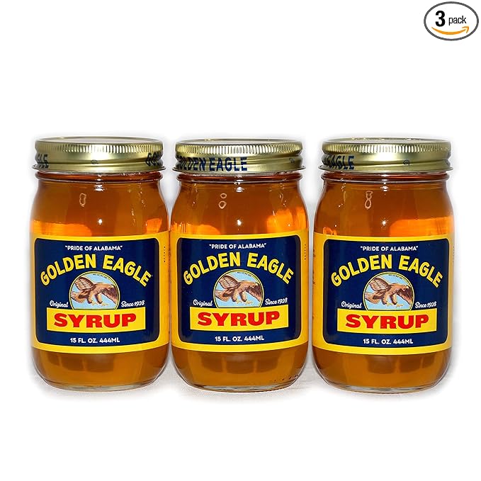 Golden Eagle Syrup Bundle 15 Oz Jars of Golden Eagle Alabama Syrup (Pack of 3)