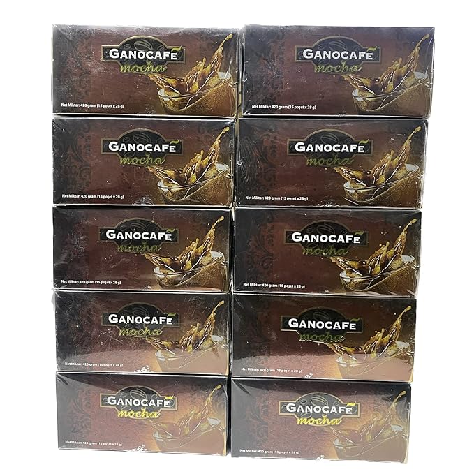 10 Boxes Gano Cafe Mocha Coffee Ganoderma Lucidum Extract + FREE Expedited Shipping to USA by EcBuy